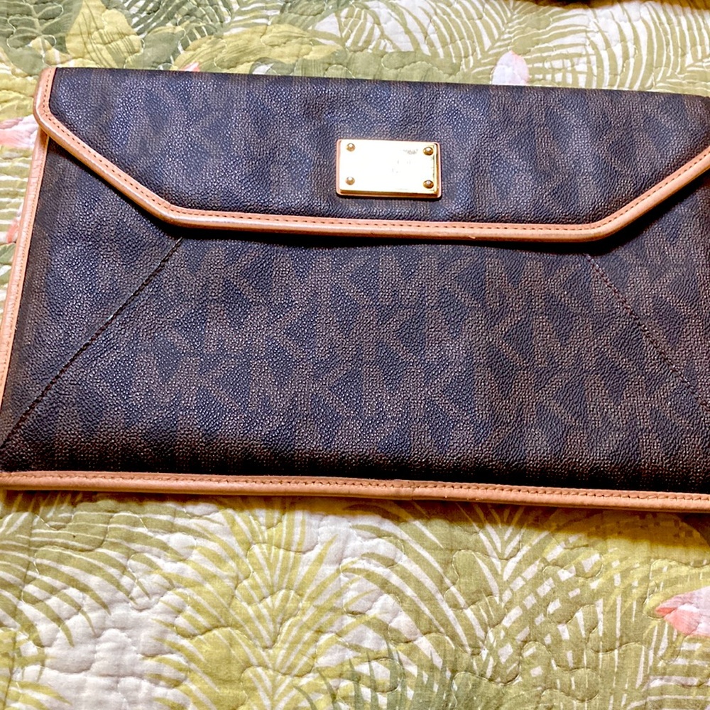 Michael Kors small laptop or I pad holder